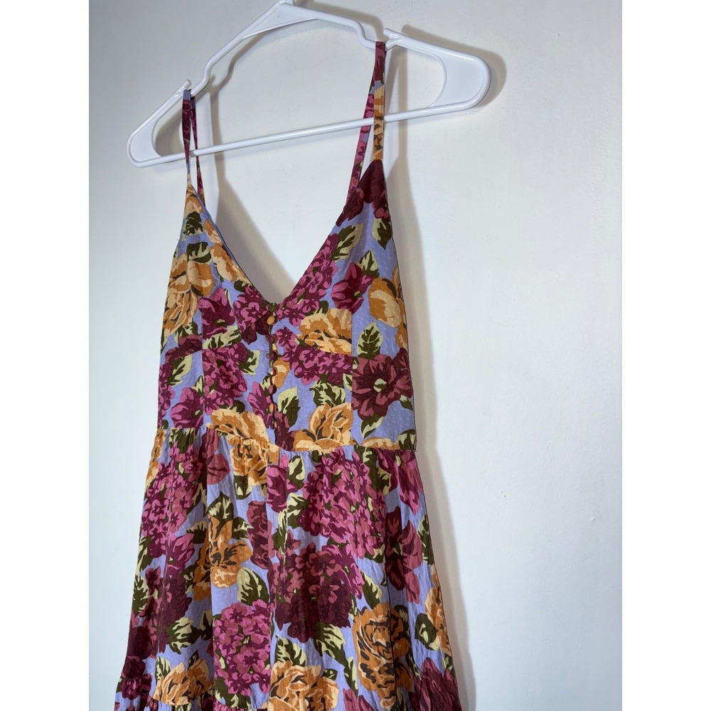 Auguste Selena Marguerite Floral Midi Dress Sz 4 Tiered Strappy Sundress - Picture 4 of 10